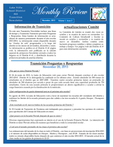 2013 Lake Villa District Newsletter November (Spanish)