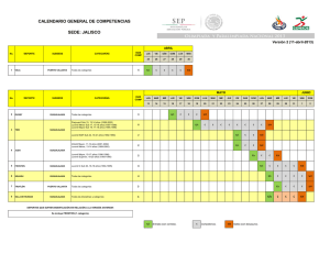 Calendario General de Competencias de la Sede: Jalisco [Versi n 2]