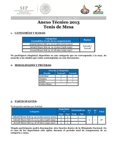 Anexo T cnico Tenis de Mesa [Febrero 14, 2013]