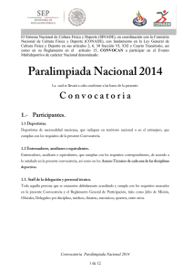 Convocatoria Paralimpiada Nacional (Ver 3, Marzo 1, 2014)