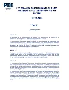 Ley Orgánica Constitucional de Bases Generales de la Administración del Estado (Nº 18.575)