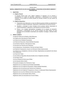 Manual Administrativo de Aplicaci n General en Materia de Recursos Humanos y Organizaci n.