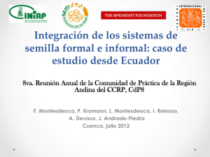   Integración  de  los  sistemas  de   estudio  desde  Ecuador  