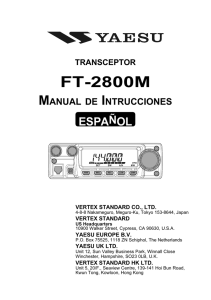 Manual Yaesu FT-2800M Esp