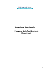 Programa residencia kinesiología