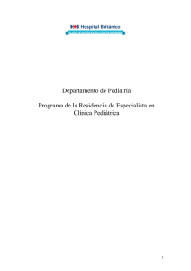 Programa residencia pediatría