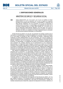 Publicada Orden ESS/41/2015, de 12 de enero que modifica la orden reguladora de los aspectos formativos del contrato para la formaci n y el aprendizaje.