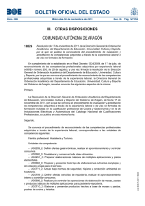 BOLETÍN OFICIAL DEL ESTADO COMUNIDAD AUTÓNOMA DE ARAGÓN III.  OTRAS DISPOSICIONES 18826