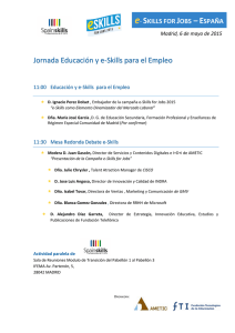 Agenda e-SkillsforJobs