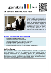 35 Servicios de Restaurante y Bar