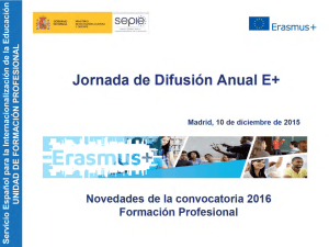 Novedades de la convocatoria 2016 Erasmus+ FormaciÃ³n Profesional