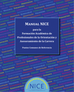 Manual NICE para la Formaci n acad mica de profesionales de la Orientaci n y Asesoramiento de la carrera.