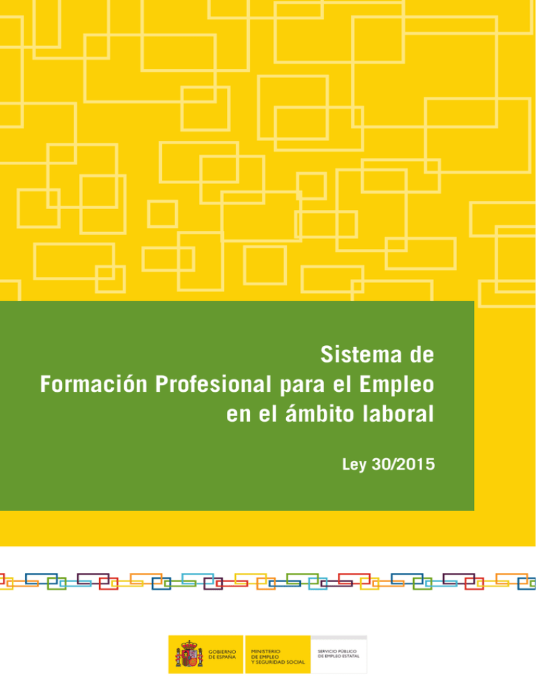 Sistema De Formaci N Profesional Para El Empleo En El Mbito Laboral