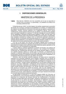 Real Decreto 1529/2012, de 8 de noviembre