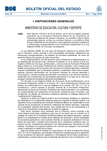 BOLETÍN OFICIAL DEL ESTADO MINISTERIO DE EDUCACIÓN, CULTURA Y DEPORTE 2360