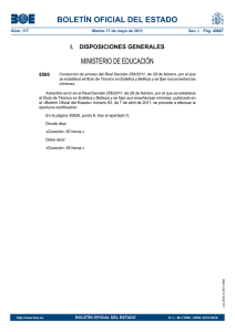 CorrecciÃ³n de errores del Real Decreto 256/2011