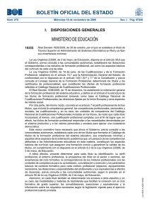 BOLETÍN OFICIAL DEL ESTADO MINISTERIO DE EDUCACIÓN I.  DISPOSICIONES GENERALES 18355