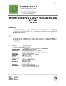 IMPRIMACIÓN EPOXI 2C FOSFATO DE ZINC AE-238-I (40 Micras)