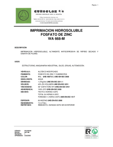 WA-668-M IMPRIMACION HIDROSOLUBLE FOSFATO DE ZINC