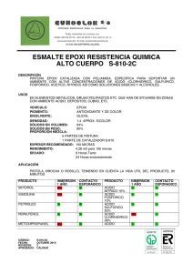 ESMALTE EPOXI RESISTENTE A ACIDOS ALTO CUERPO S-810-2C