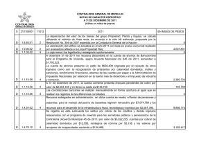 CONTRALORIA GENERAL DE MEDELLIN NOTAS DE CARÁCTER ESPECÍFICO