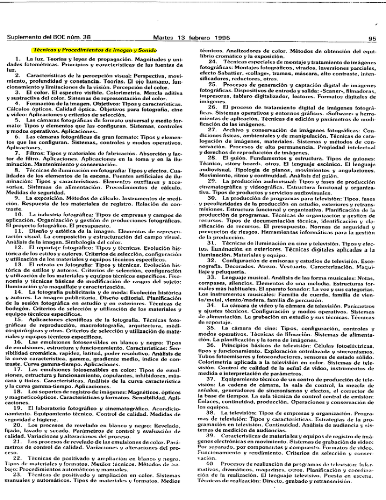 T Cnicas Y Procedimientos De Imagen Y Sonido