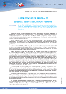 1.DISPOSICIONES GENERALES CONSEJERÍA DE EDUCACIÓN, CULTURA Y DEPORTE