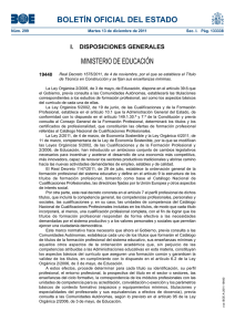BOLETÍN OFICIAL DEL ESTADO MINISTERIO DE EDUCACIÓN I.  DISPOSICIONES GENERALES 19440