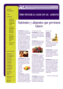 Como Prevenir el Cancer Con Los Alimentos