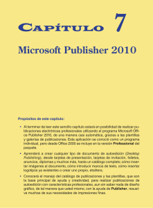 Capítulo 7 - Microsoft Publisher 2010