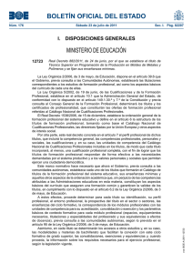 BOLETÍN OFICIAL DEL ESTADO MINISTERIO DE EDUCACIÓN I.  DISPOSICIONES GENERALES 12723