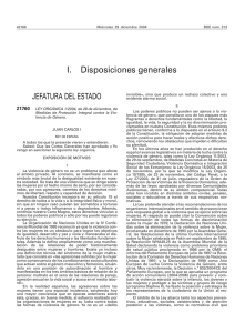 I.    Disposiciones generales JEFATURA DEL ESTADO 21760