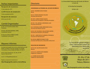 XIII Conferencia Iberoamericana en Sistemas de Información Geográfica - Convocatoria