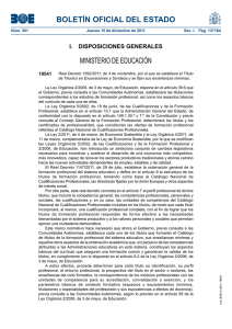 BOLETÍN OFICIAL DEL ESTADO MINISTERIO DE EDUCACIÓN I.  DISPOSICIONES GENERALES 19541