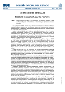 BOLETÍN OFICIAL DEL ESTADO MINISTERIO DE EDUCACIÓN, CULTURA Y DEPORTE 10069