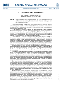 BOLETÍN OFICIAL DEL ESTADO MINISTERIO DE EDUCACIÓN I.  DISPOSICIONES GENERALES 19540