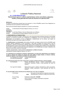 Mantenimiento general a edificios administrativos, baños comunitarios, almacenes, muelles y áreas generales del Puerto de Veracruz en el ejercicio 2016