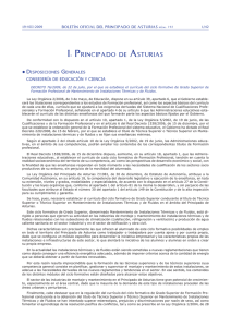 I. Principado de Asturias D G