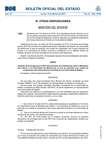 BOLETÍN OFICIAL DEL ESTADO MINISTERIO DEL INTERIOR III. OTRAS DISPOSICIONES 1393