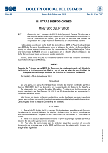 BOLETÍN OFICIAL DEL ESTADO MINISTERIO DEL INTERIOR III. OTRAS DISPOSICIONES 917