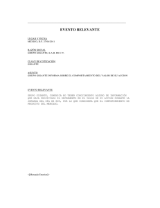 Abr 27 2011 Informs of Grupo Gigante