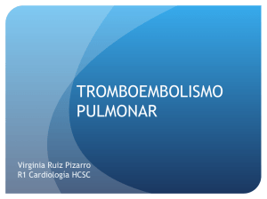 TEP - Tromboembolismo Pulmonar Agudo