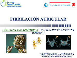 Fármacos Antiarrítmicos en la Fibrilación Auricular - A Favor