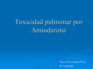 Toxicidad Pulmonar por Amiodarona