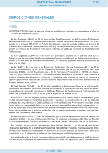 4905 DISPOSICIONES GENERALES BOLETÍN OFICIAL DEL PAÍS VASCO