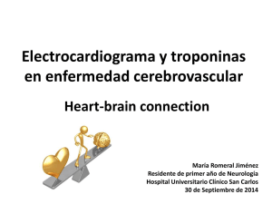 Electrocardiograma y troponinas en Enfermedad Cerebrovascular