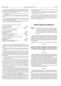 Resolución de 12 de diciembre de 2005, de la Dirección General de Ferrocarriles , por la que se dispone la publicación del acuerdo para encomienda de gestión del Ministerio de Fomento a la sociedad mercantil estatal Ingeniería y Economía del Transporte, S. A., para la asistencia a los técnicos responsables de la investigación de accidentes ferroviarios (Boletín oficial del Estado num. 38 14 de febrero 2006)