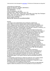 Jurisprudencia Constitucional Número de referencia: 133/1990 ( SENTENCIA ) Referencia número: 133/1990