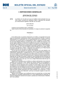 Ley 6:2014 Reforma de Ley Tráfico (accidentes caza ver pág 29520)