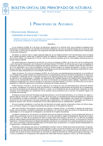 I. Principado de Asturias BOLETÍN OFICIAL DEL PRINCIPADO DE ASTURIAS • D